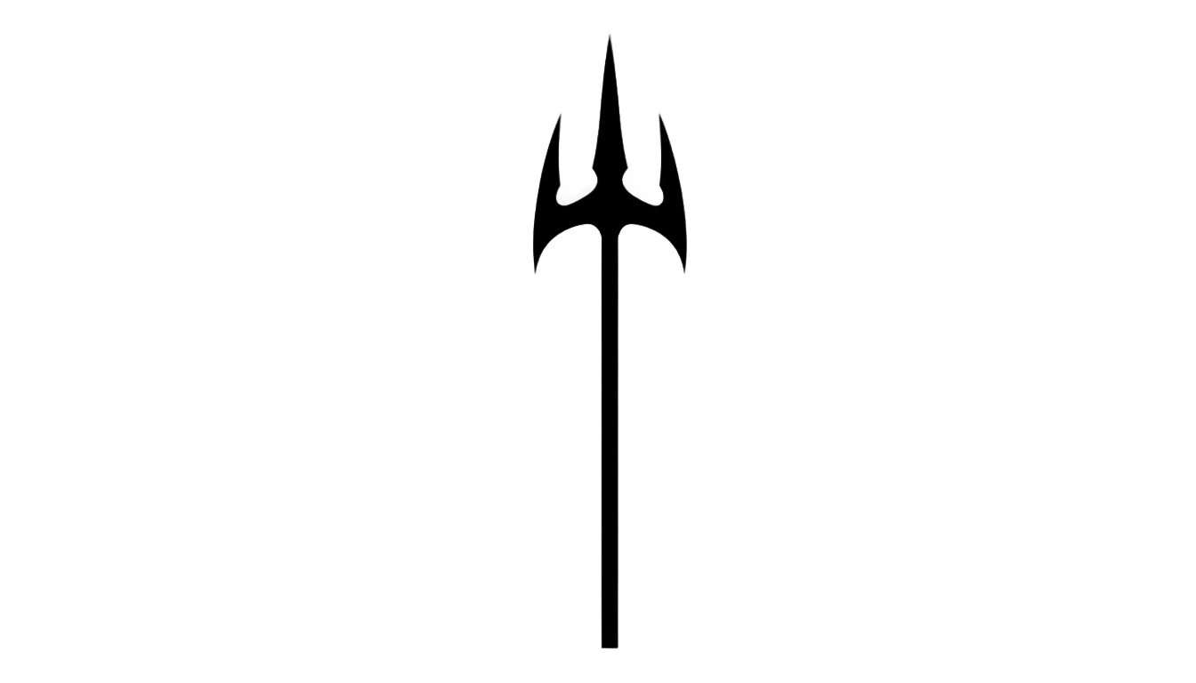 trident silhouette png PNG transparent background