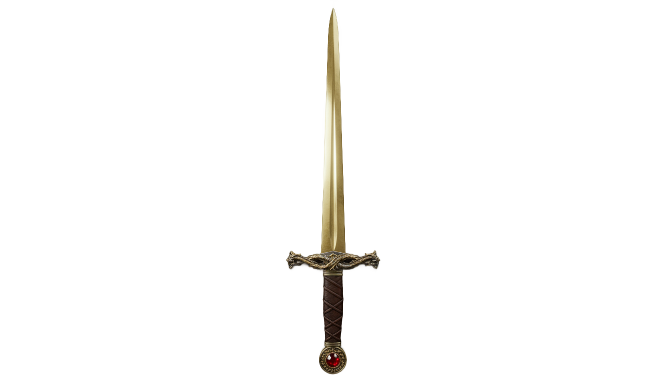 golden sword png PNG transparent background