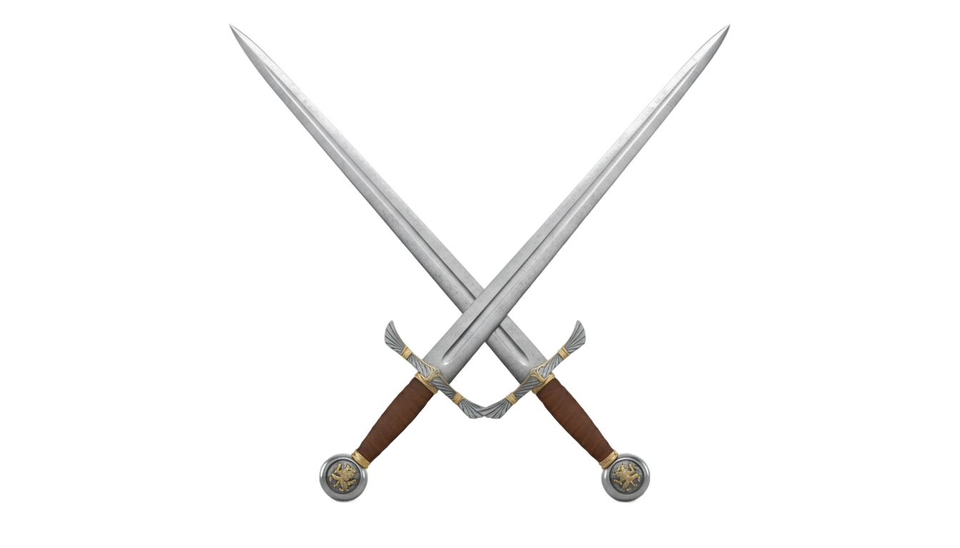 crossed sword png PNG transparent background