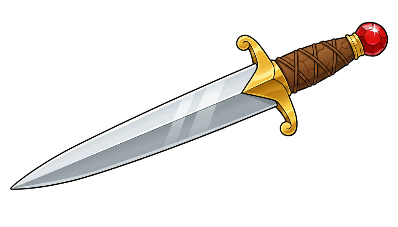 cartoon dagger png PNG transparent background