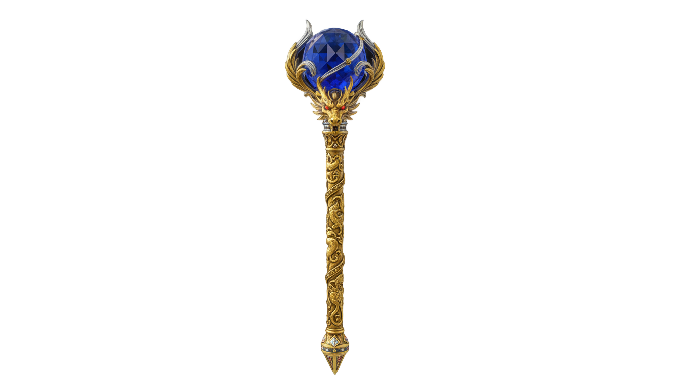 golden staff png PNG transparent background