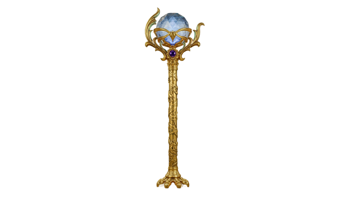 golden staff png PNG transparent background