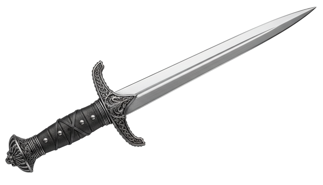 dagger png black and white PNG transparent background