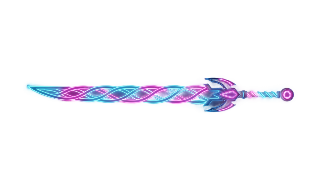 neon sword png PNG transparent background