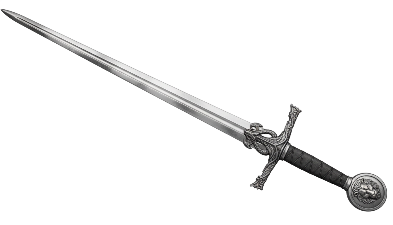 sword png black and white PNG transparent background