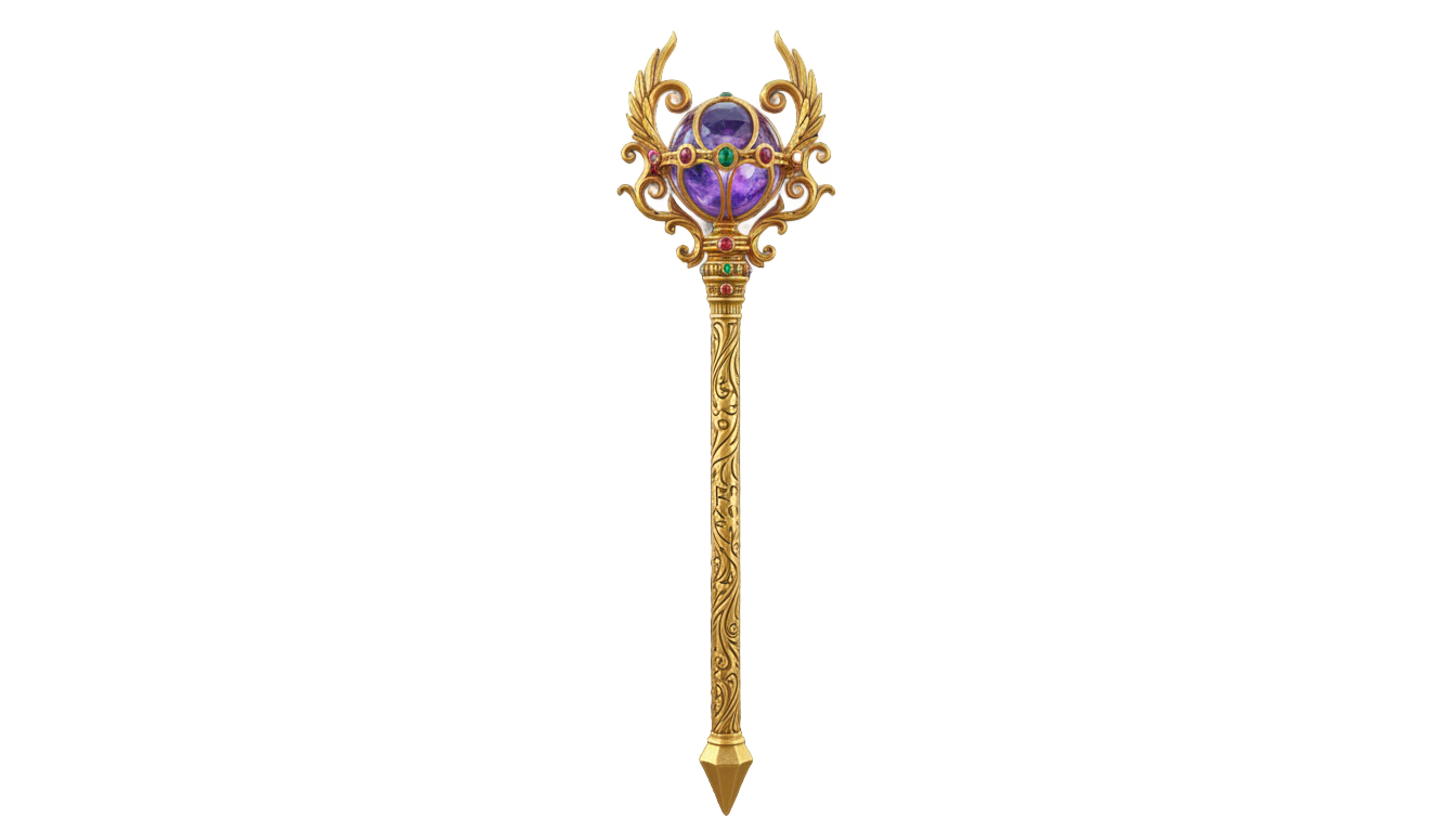 golden staff png PNG transparent background