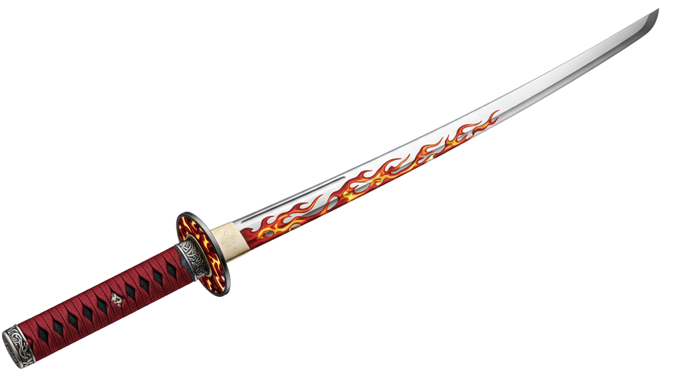 rengoku sword png PNG transparent background