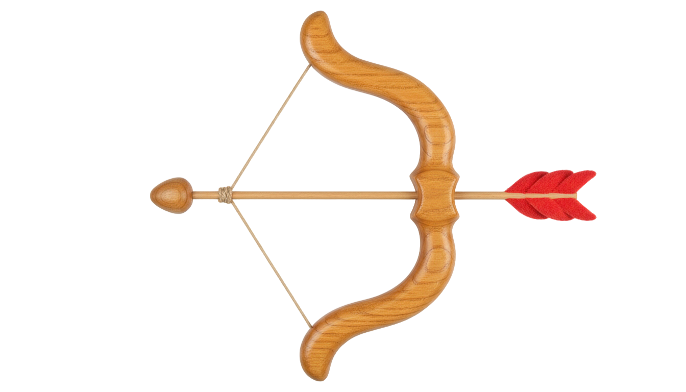 cartoon bow arrow png PNG transparent background