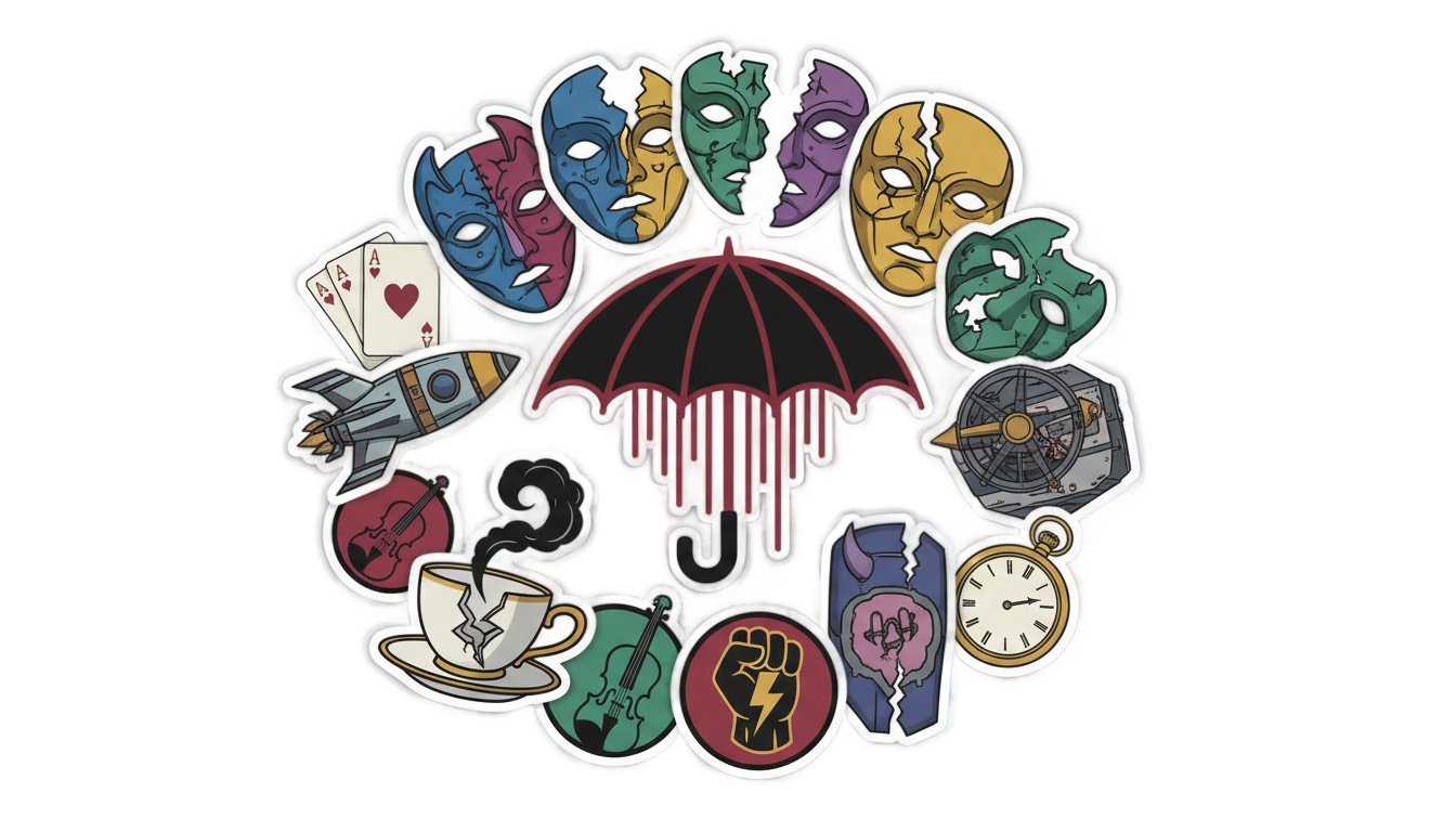 the umbrella academy stickers png PNG transparent background