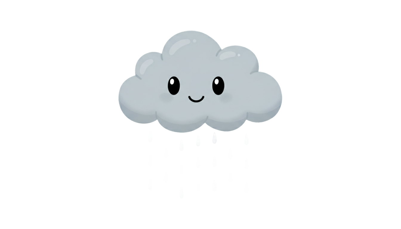 rain cloud cartoon png PNG transparent background