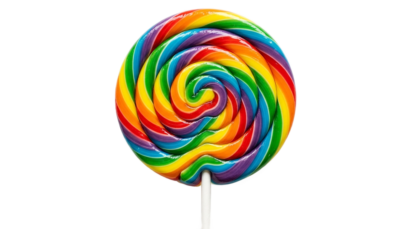big rainbow lollipop png PNG transparent background