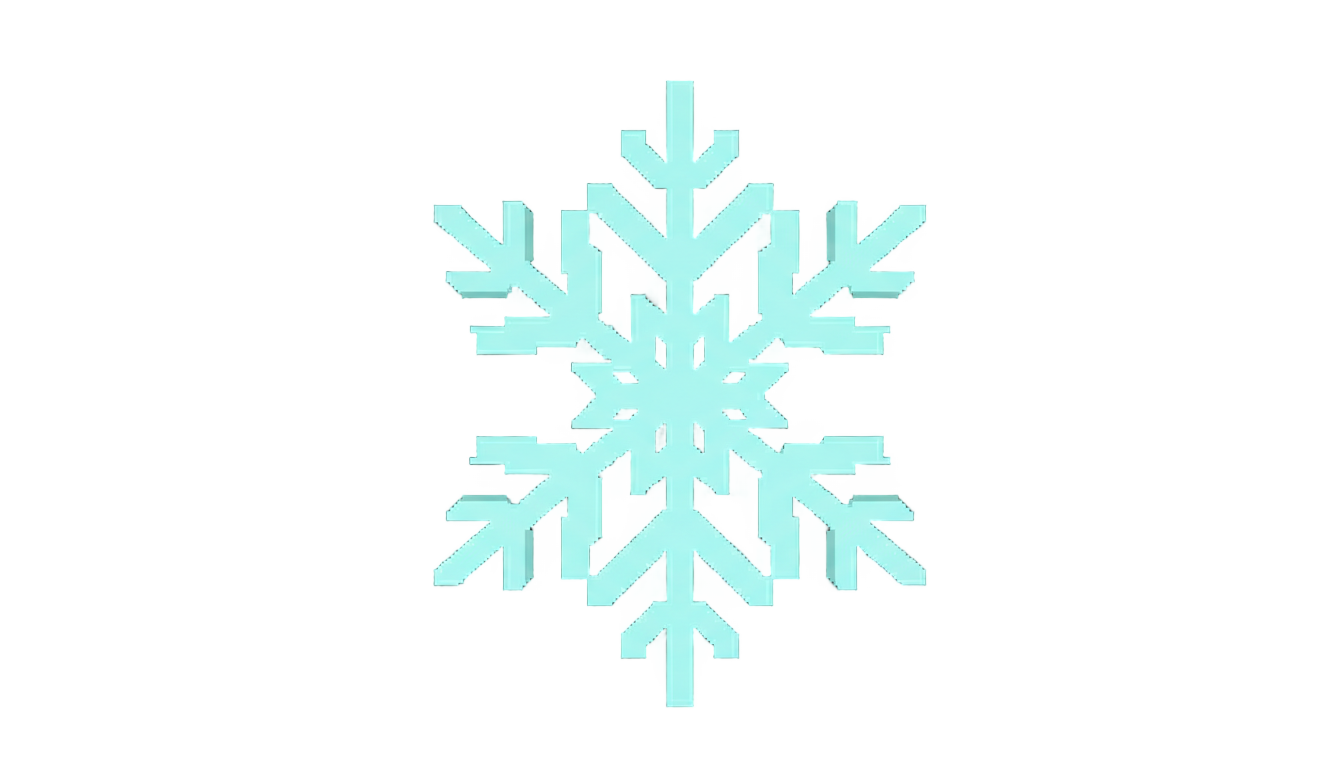 snowflake pixel png PNG transparent background