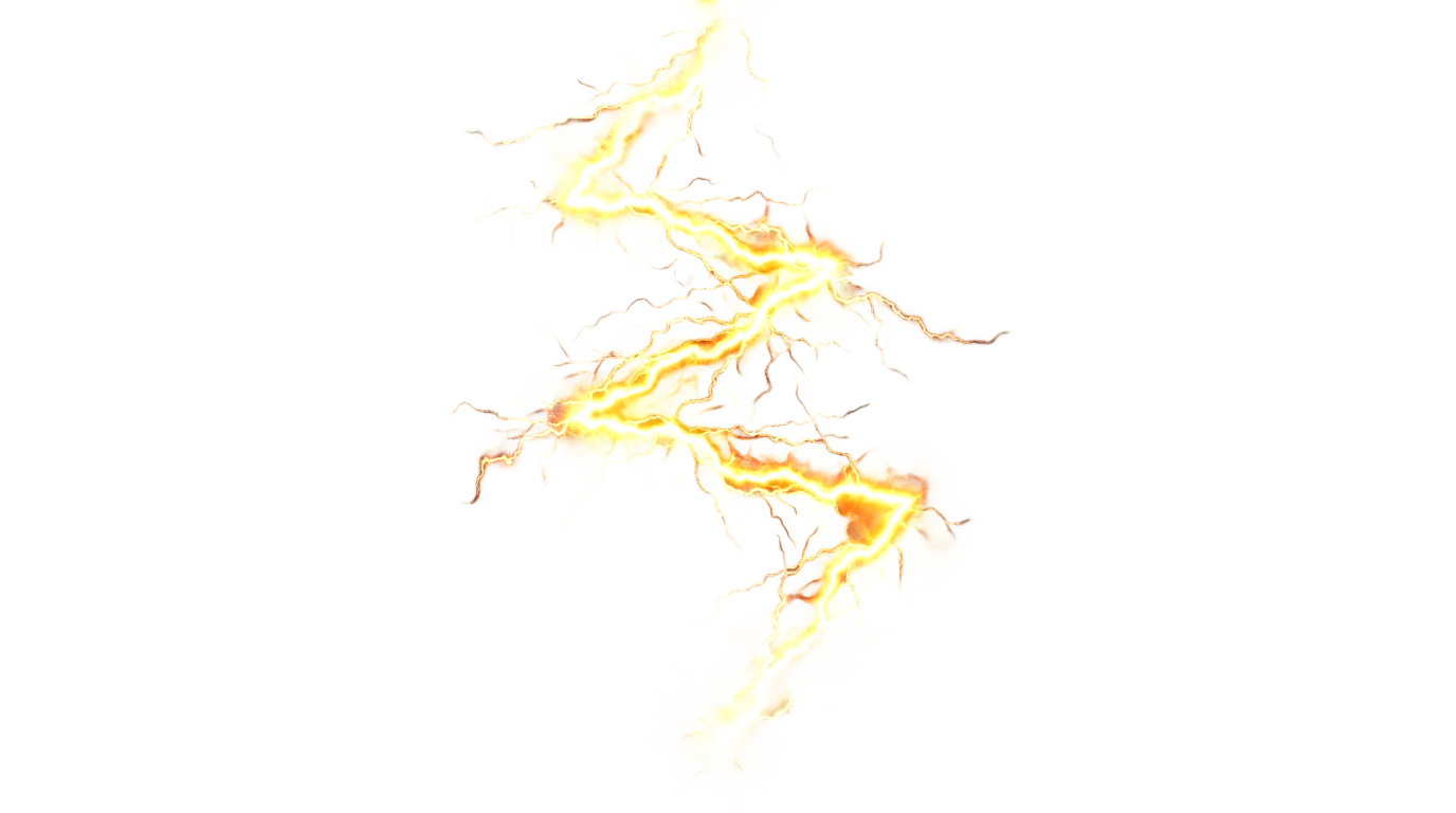 orange lightning bolt png PNG transparent background