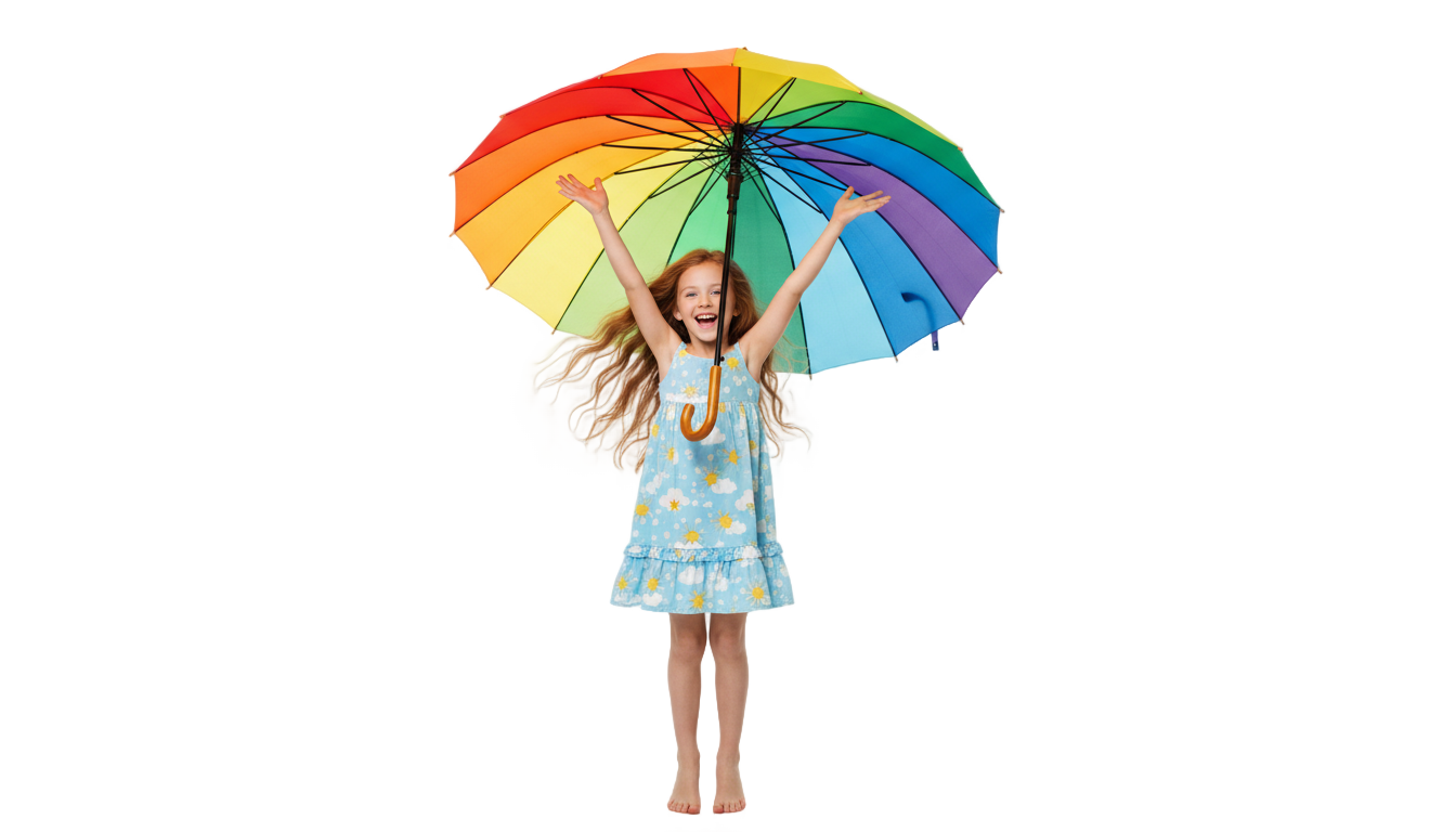 umbrella girl png PNG transparent background