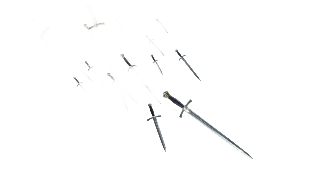 hail of blades png PNG transparent background
