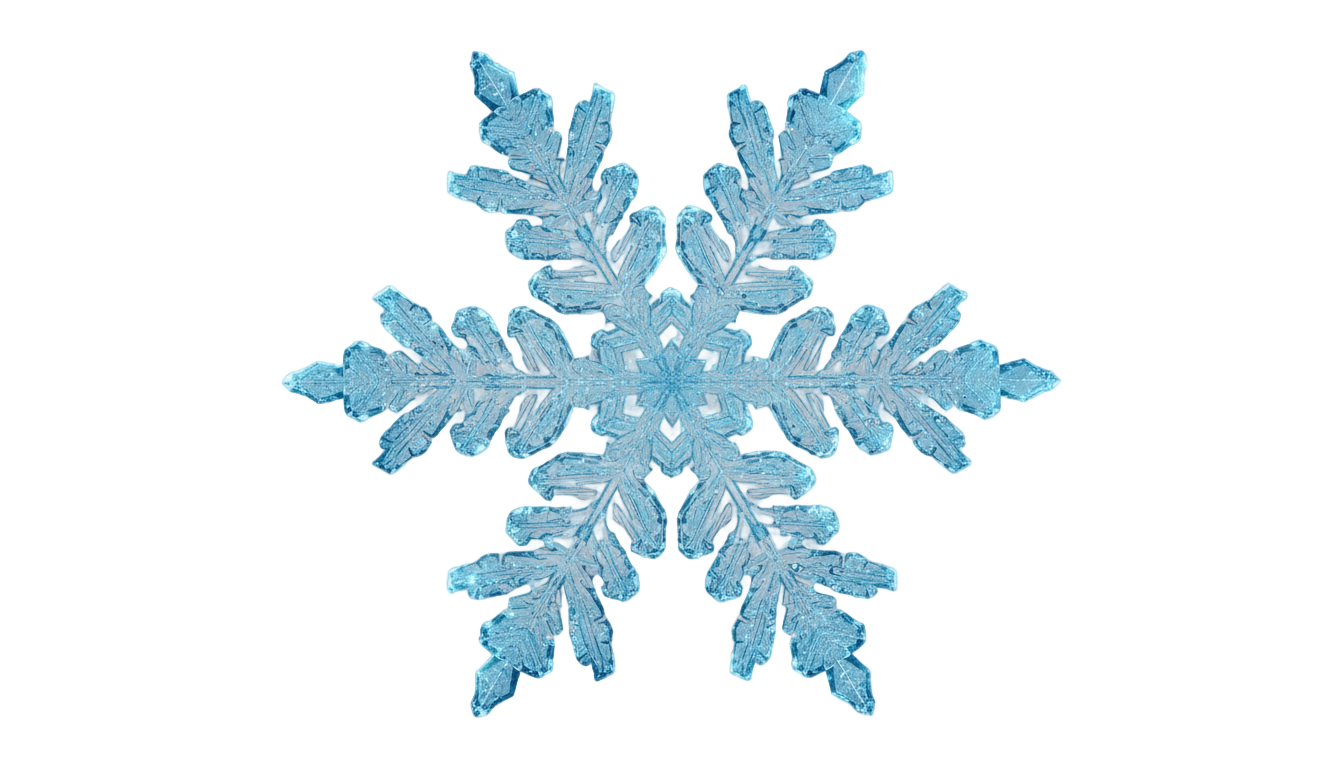 blue snowflake png PNG transparent background