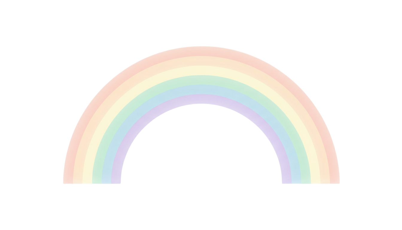 pastel rainbow png PNG transparent background
