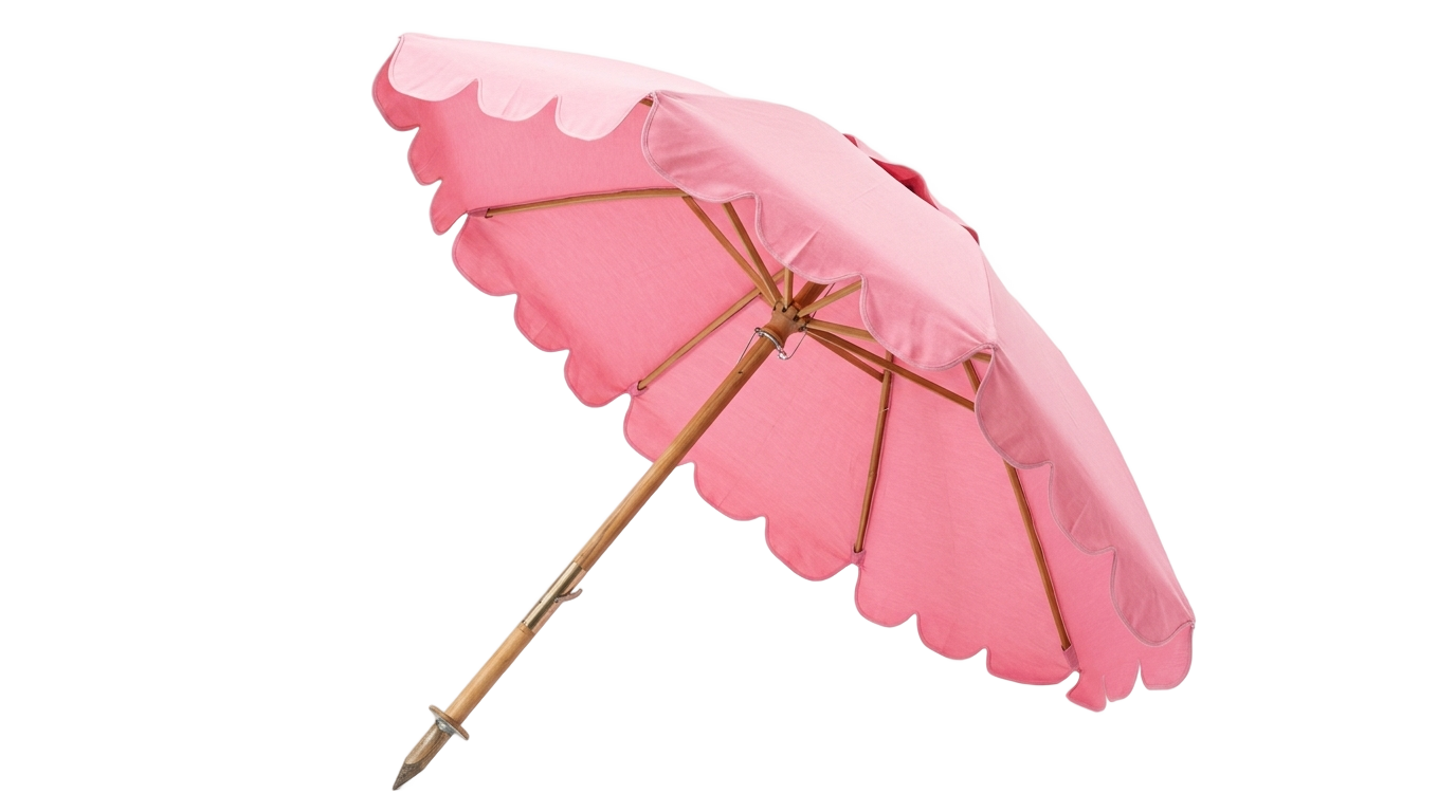 pink beach umbrella png PNG transparent background