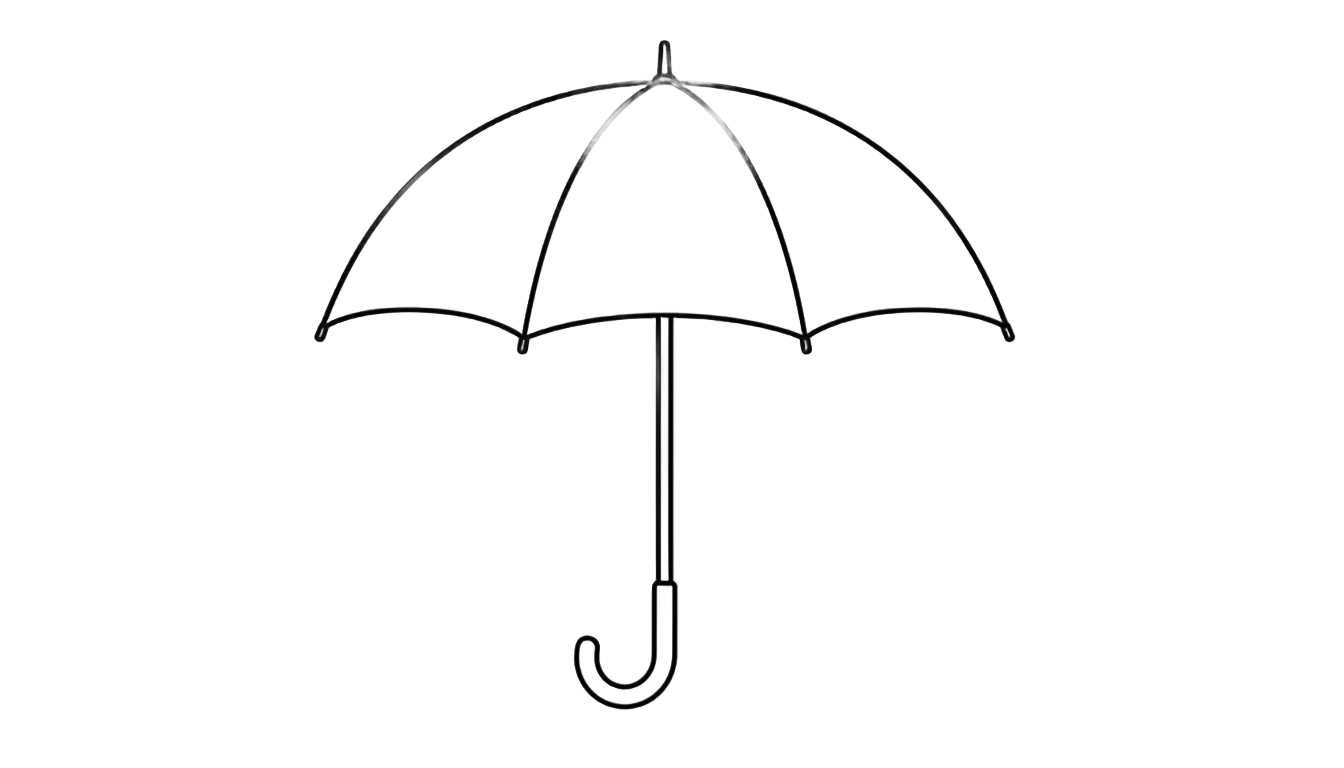 umbrella clipart black and white png PNG transparent background