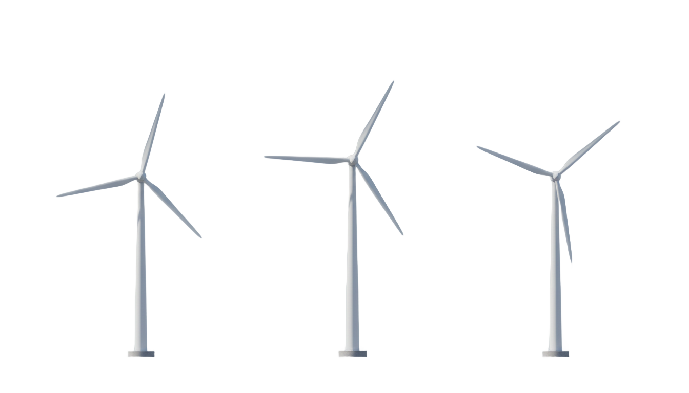 wind turbines png PNG transparent background