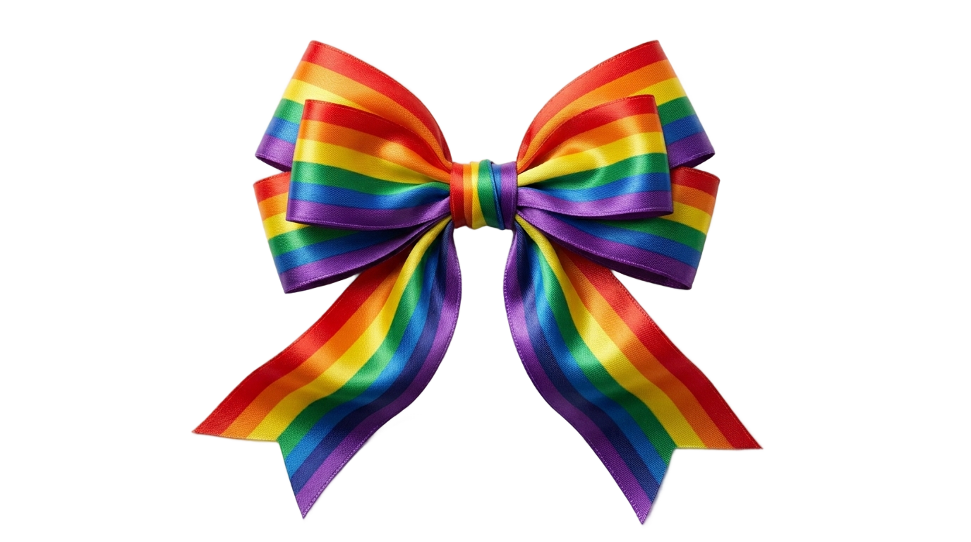 rainbow bow png PNG transparent background