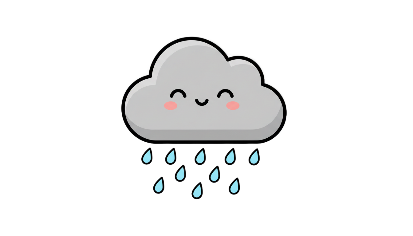 rain cloud emoji png PNG transparent background