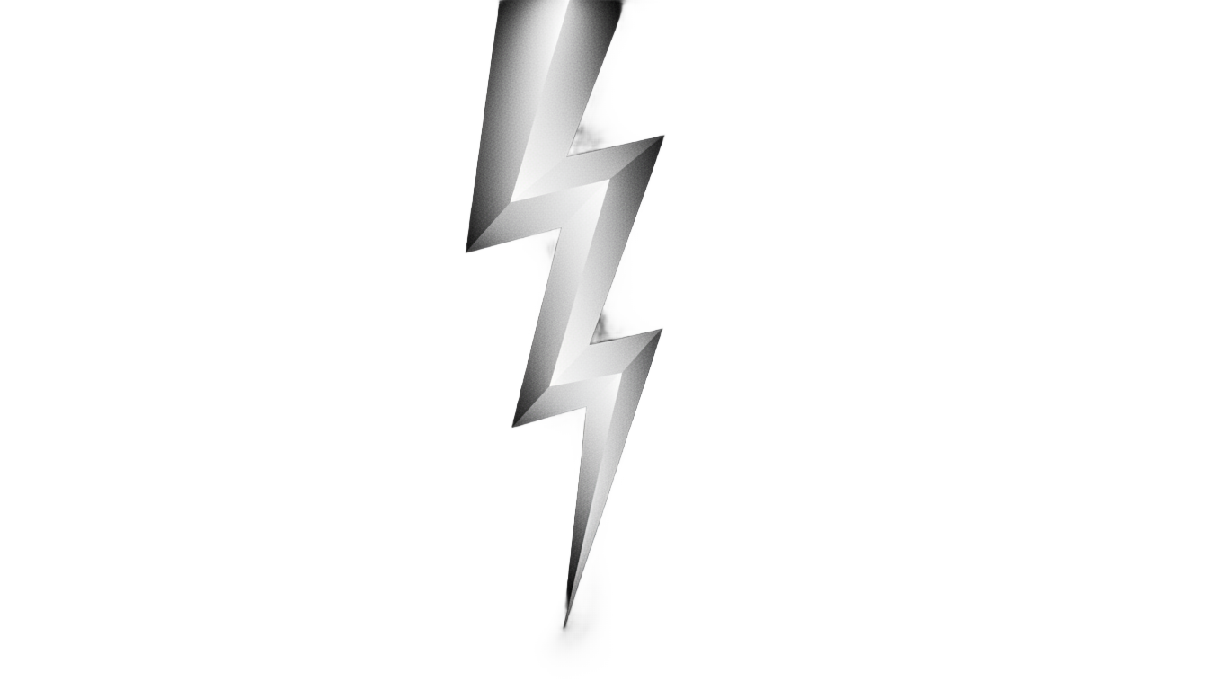 black and white lightning bolt png PNG transparent background