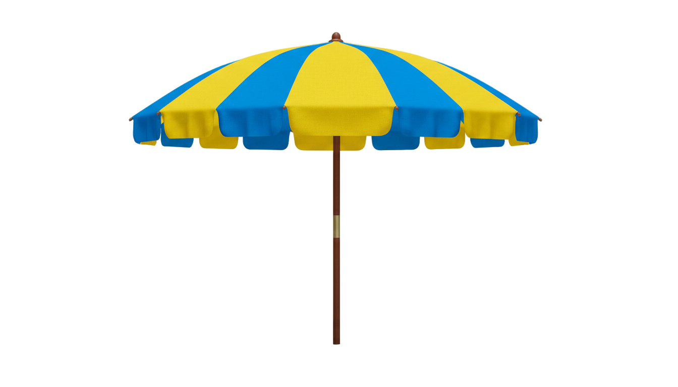 summer beach umbrella png PNG transparent background