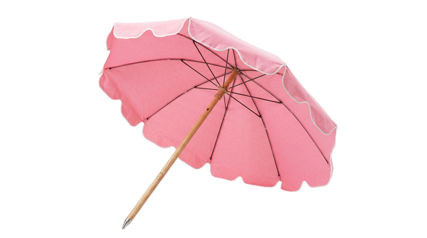 pink beach umbrella png PNG transparent background