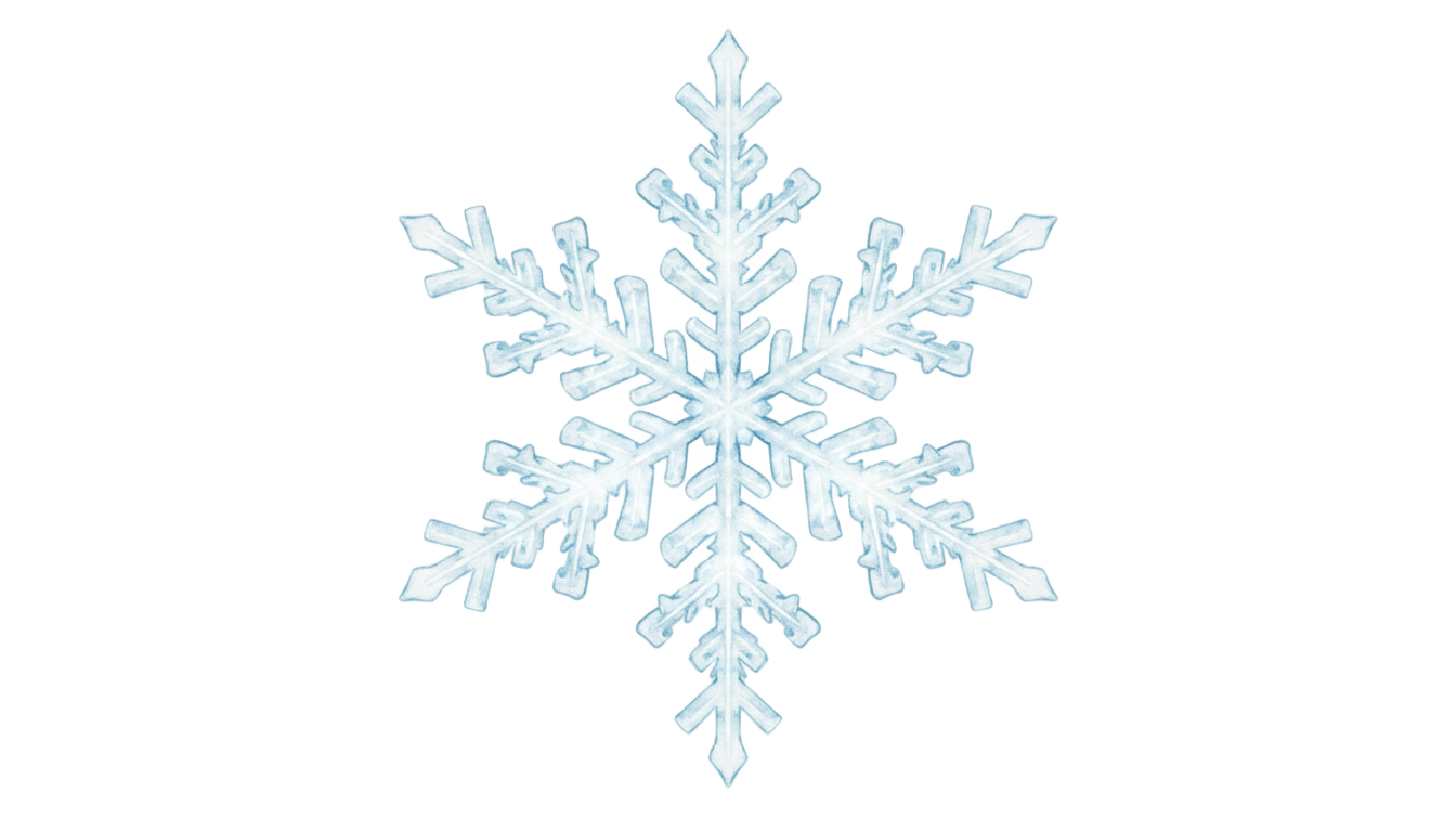 watercolor snowflake png PNG transparent background