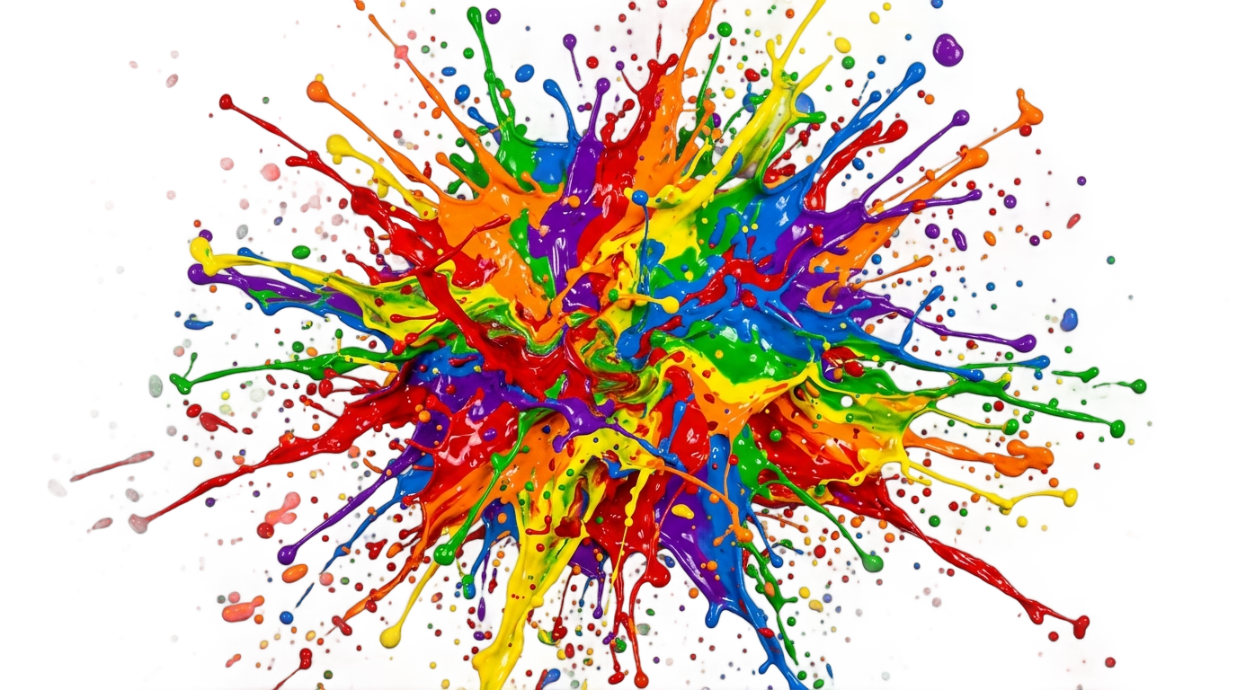 rainbow splash png PNG transparent background