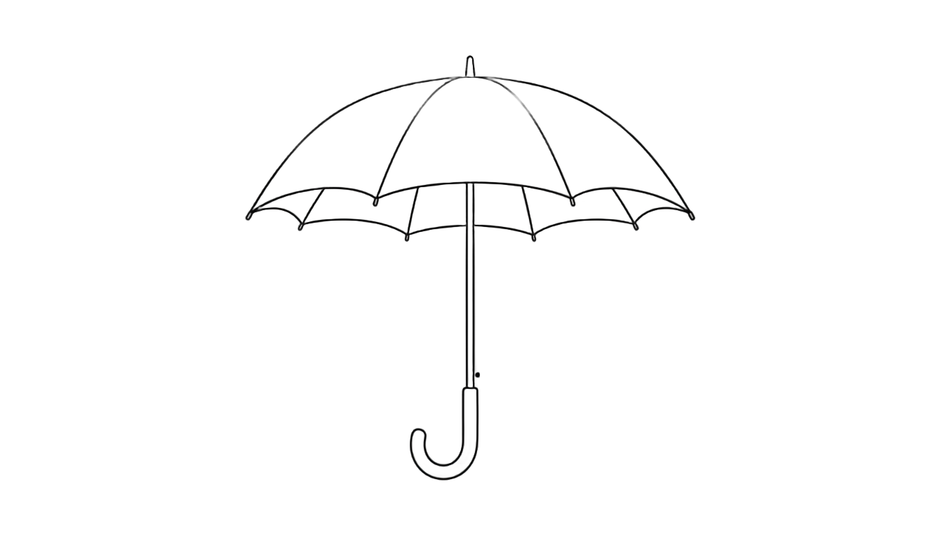 umbrella outline png PNG transparent background