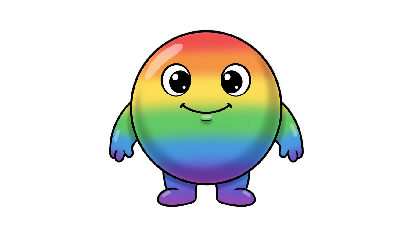 rainbow friend png PNG transparent background