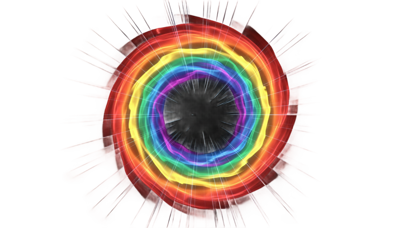 rainbow aura png PNG transparent background