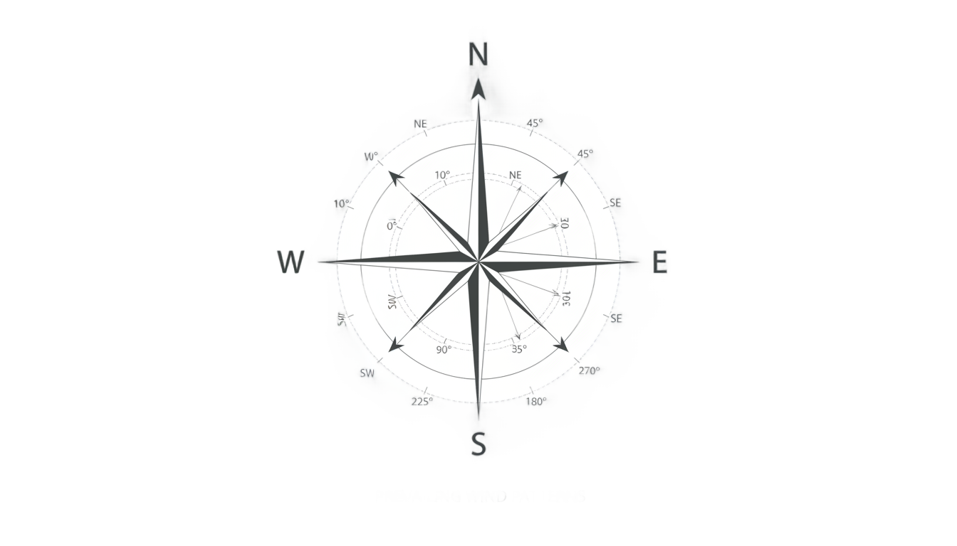 wind direction site analysis png PNG transparent background