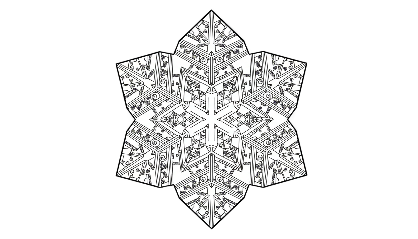 snowflake clipart black and white png PNG transparent background