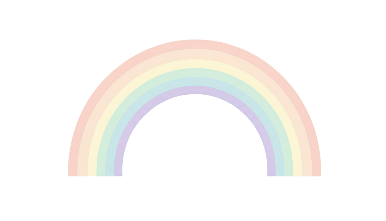 pastel rainbow png PNG transparent background