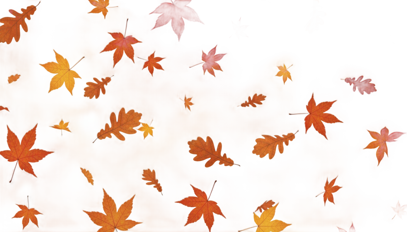 leaves blowing in the wind png PNG transparent background