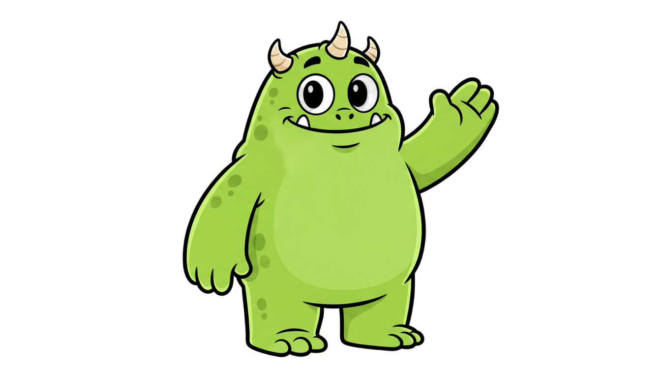 rainbow friends green png PNG transparent background