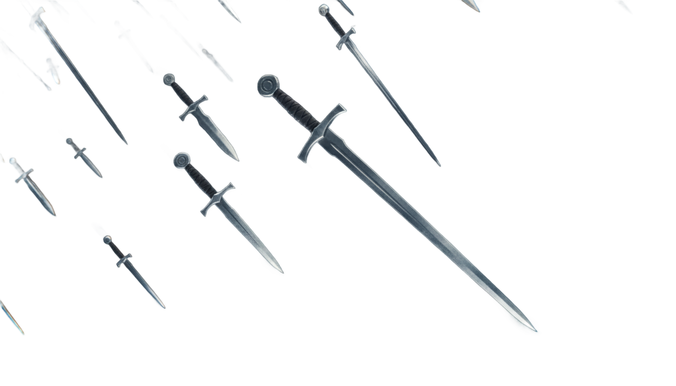 hail of blades png PNG transparent background