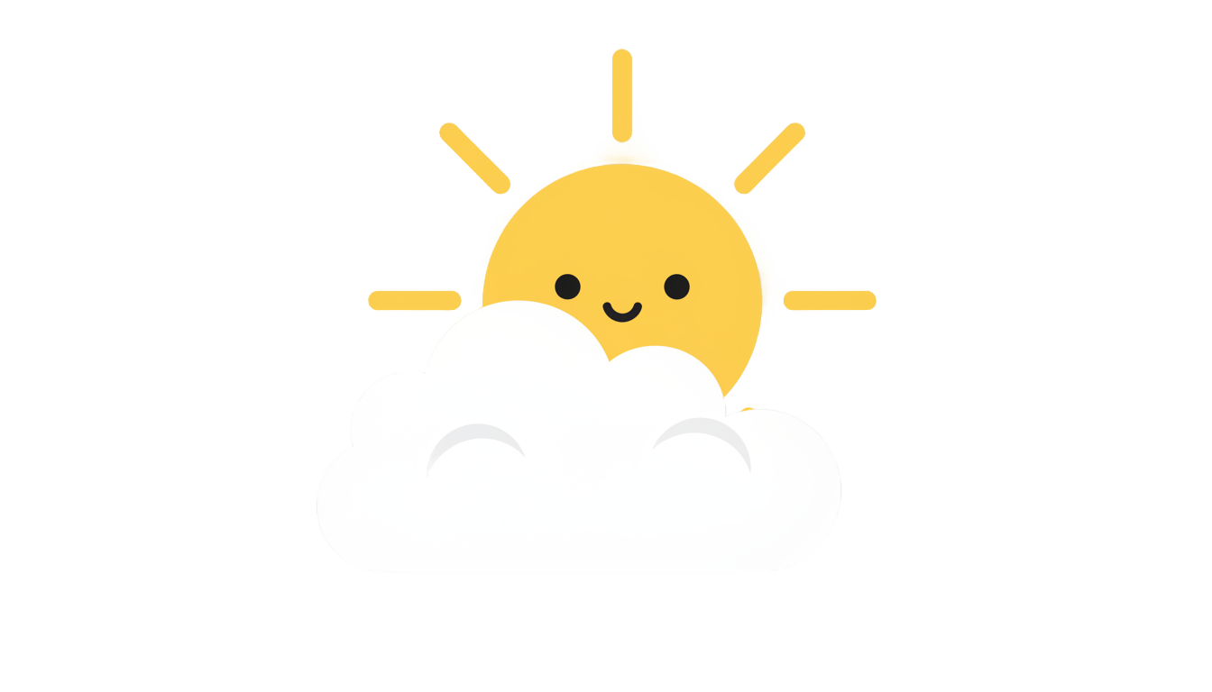 sun and cloud icon png PNG transparent background