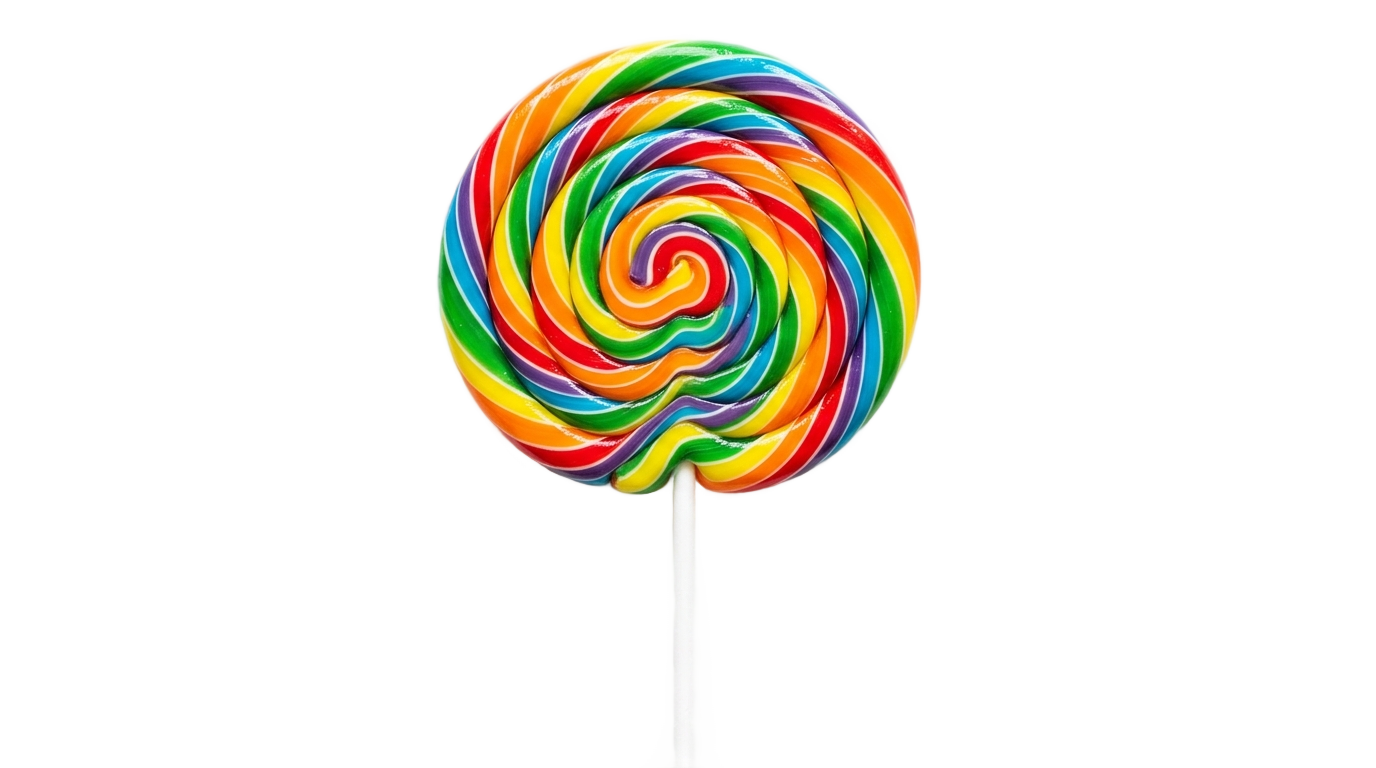 big rainbow lollipop png PNG transparent background