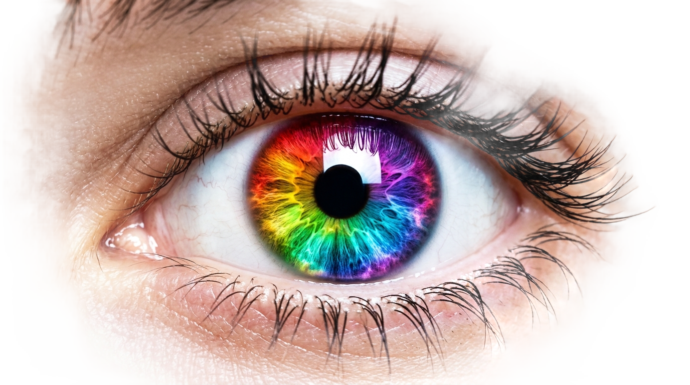 rainbow eye png PNG transparent background