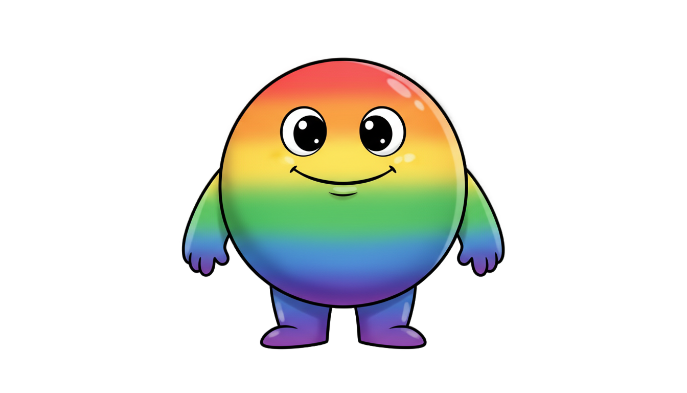 rainbow friend png PNG transparent background