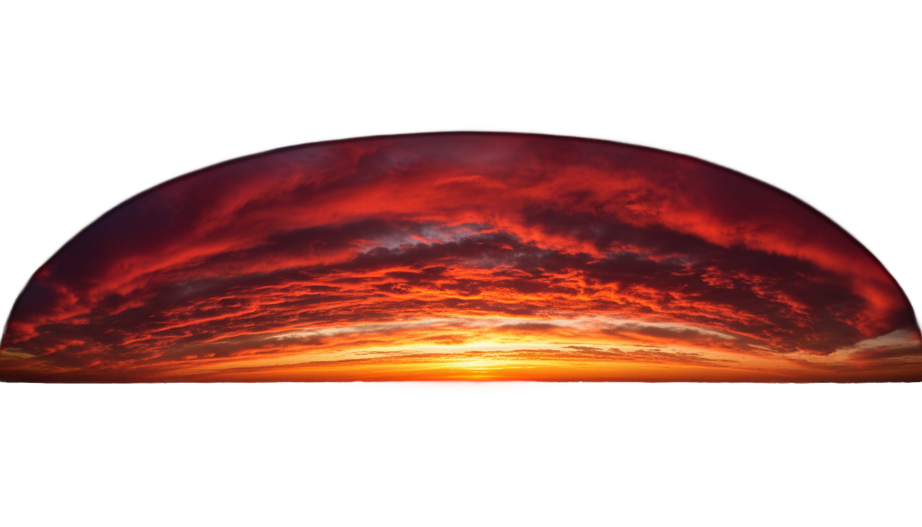 red sunset png PNG transparent background