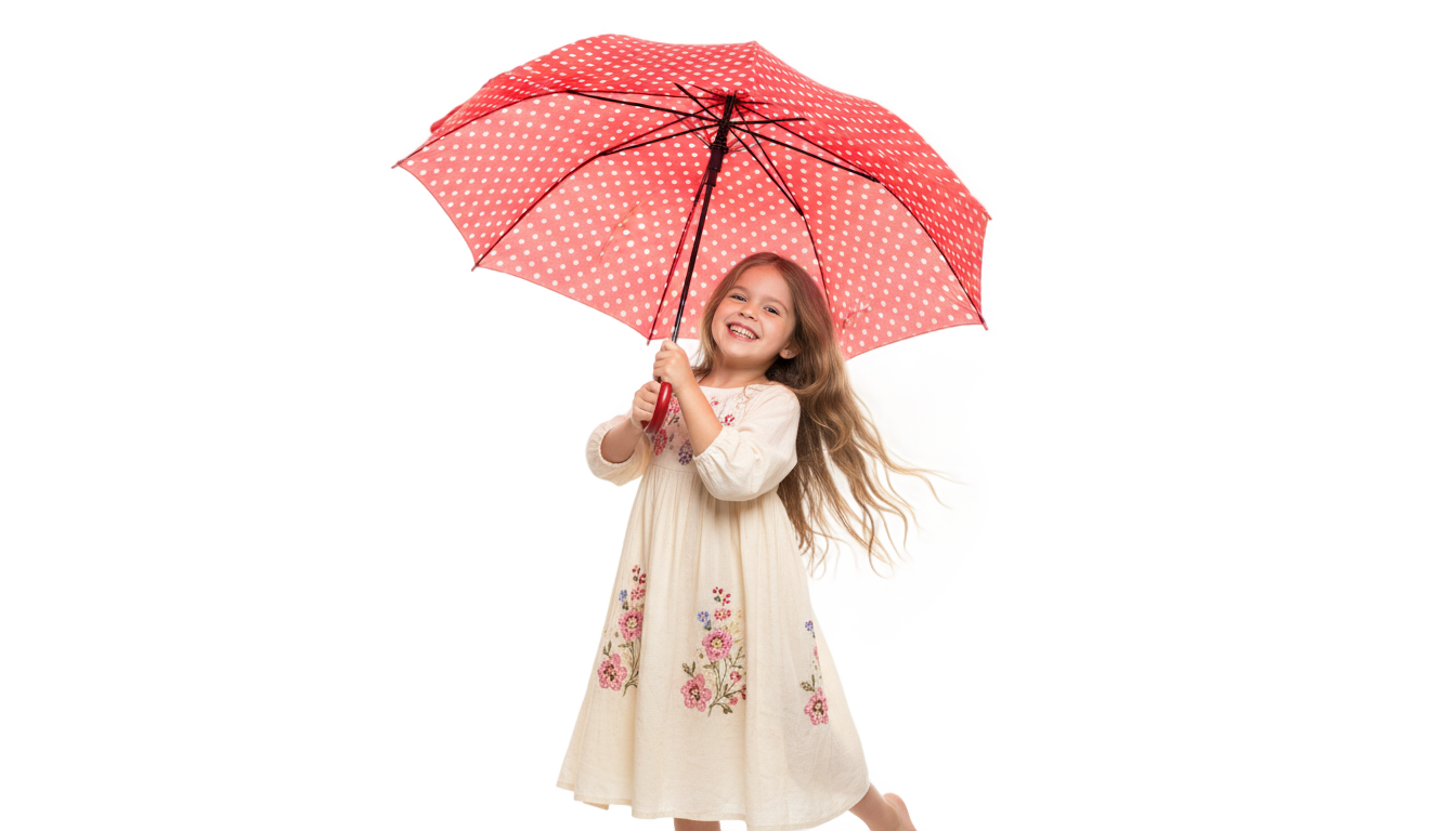 umbrella girl png PNG transparent background