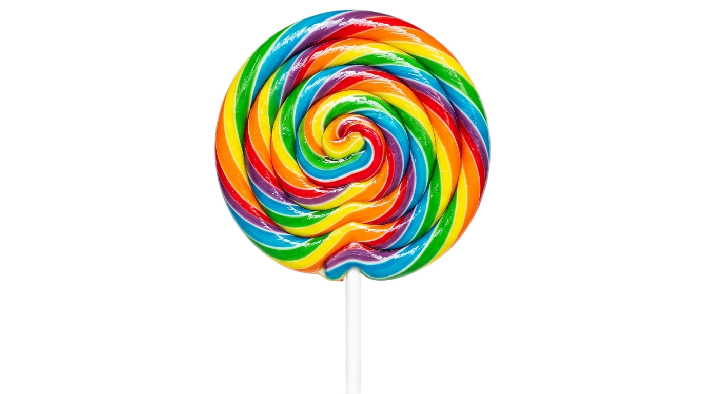 big rainbow lollipop png PNG transparent background