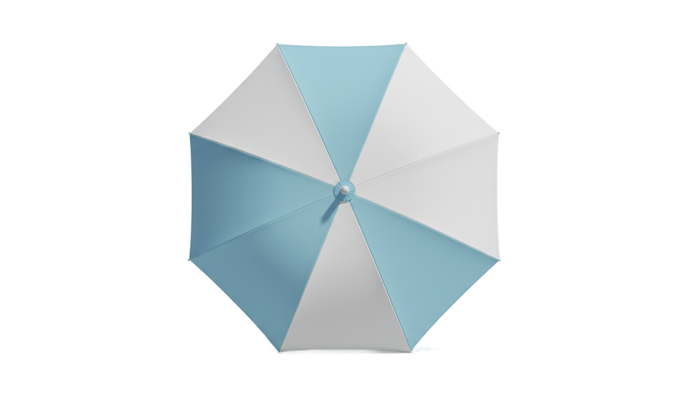 beach umbrella top view png PNG transparent background