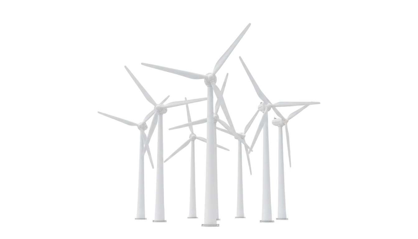 wind power plant png PNG transparent background
