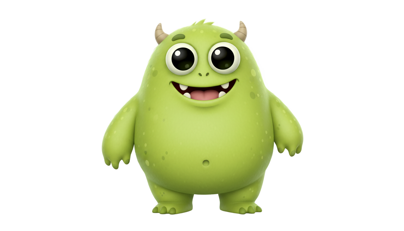 rainbow friends green png PNG transparent background